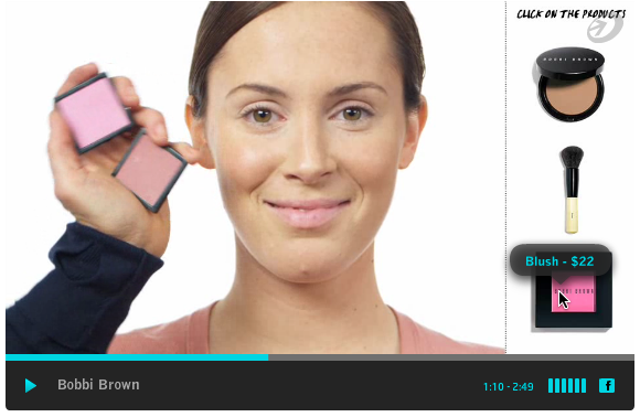 Interactive product video from Bobbi Brown
