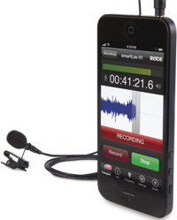 Lavalier or lapel microphone for smartphones