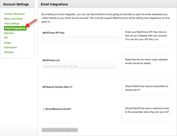 New MailChimp integration for video marketing with SproutVideo