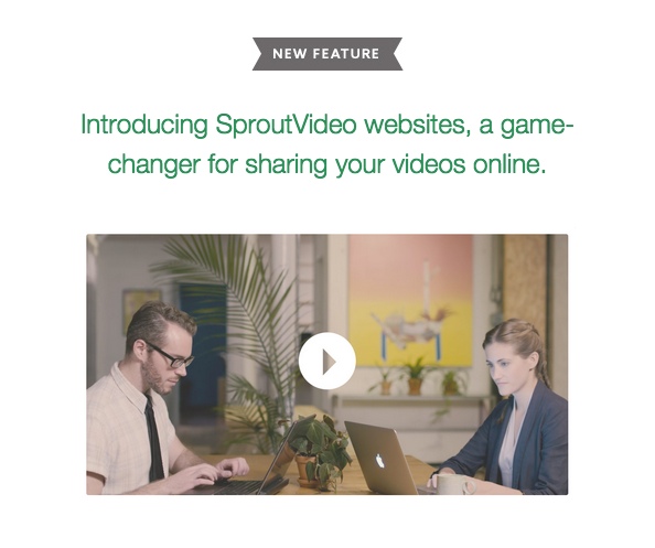 Example of Video in an Email Campaign