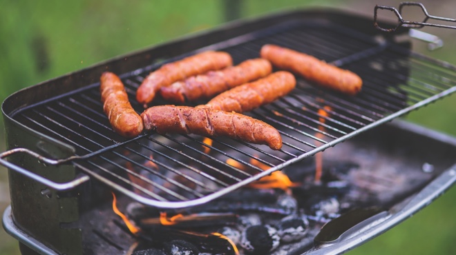 Grilling Sausages